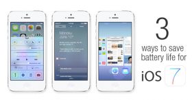 3 วิธีช่วยลดอาการแบตหมดเร็วสำหรับ iOS7